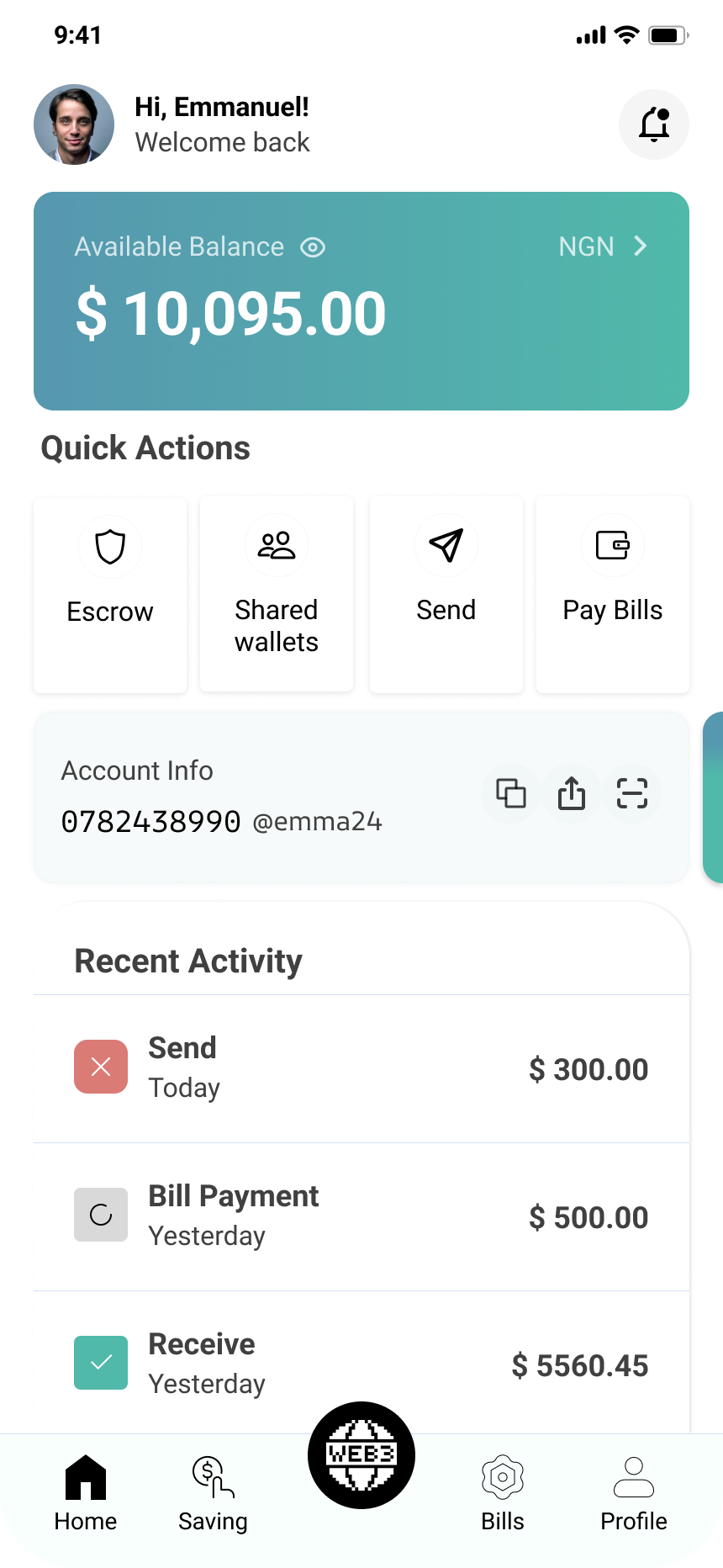 Gredpay App Dashboard
